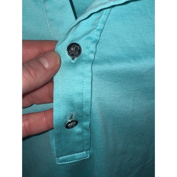 Ralph Lauren Golf Womens Long Sleeve Polo Shirt Aqua Blue Tailored Fit Size M - Picture 4 of 8